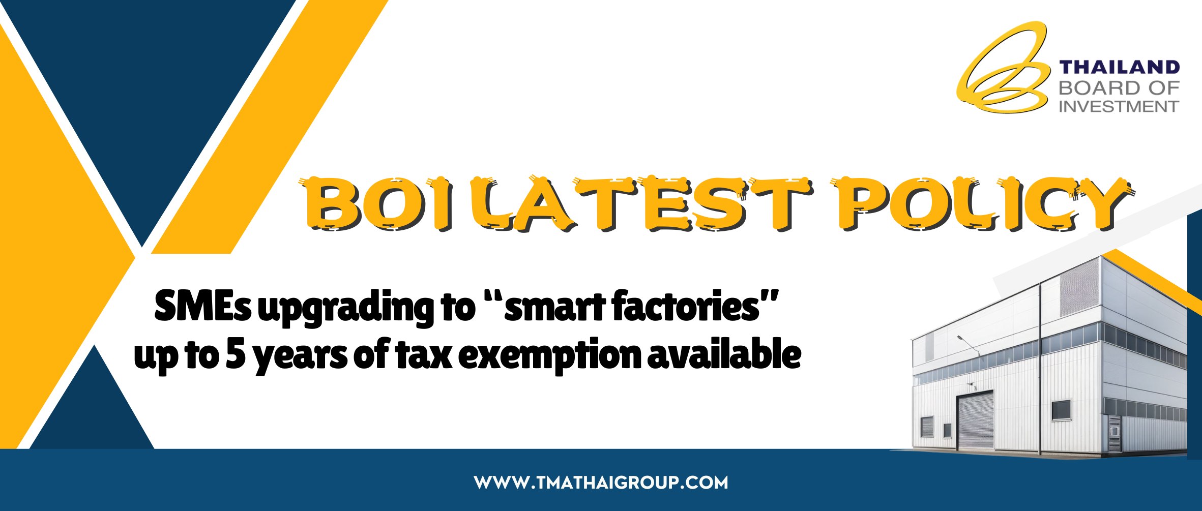 BOI latest policy: SMEs upgrading to “smart factories”，up to 5 years of tax exemption available