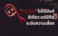 “บัญชีม้า” ไม่ได้มีแค่สีเดียว แต่มีถึง 5 ระดับความเสี่ยง
